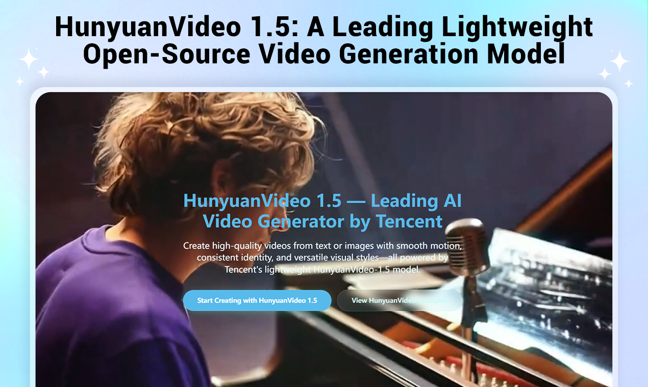 HunyuanVideo 1.5 screenshot