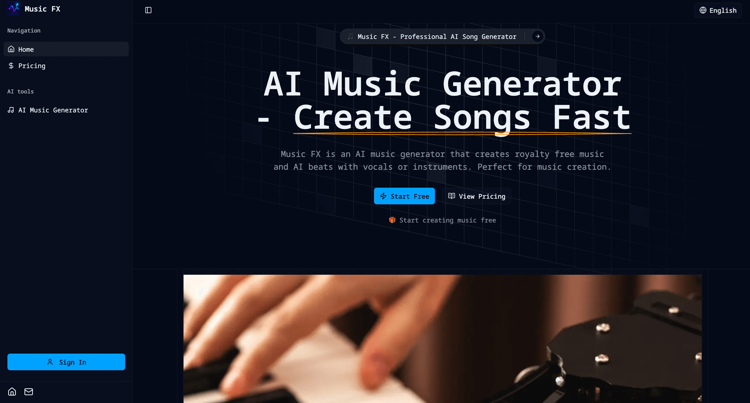 Music FX screenshot