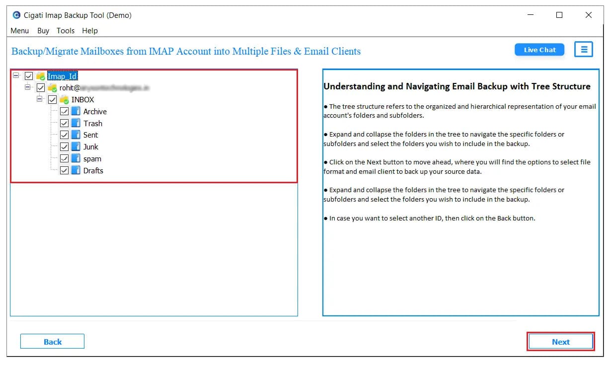 Cigati IMAP Backup Tool