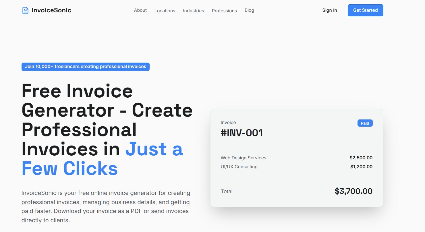 Home page