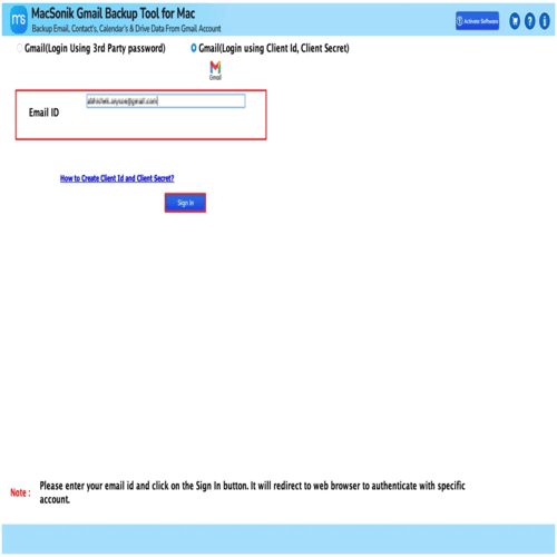 MacSonik Gmail Backup Tool