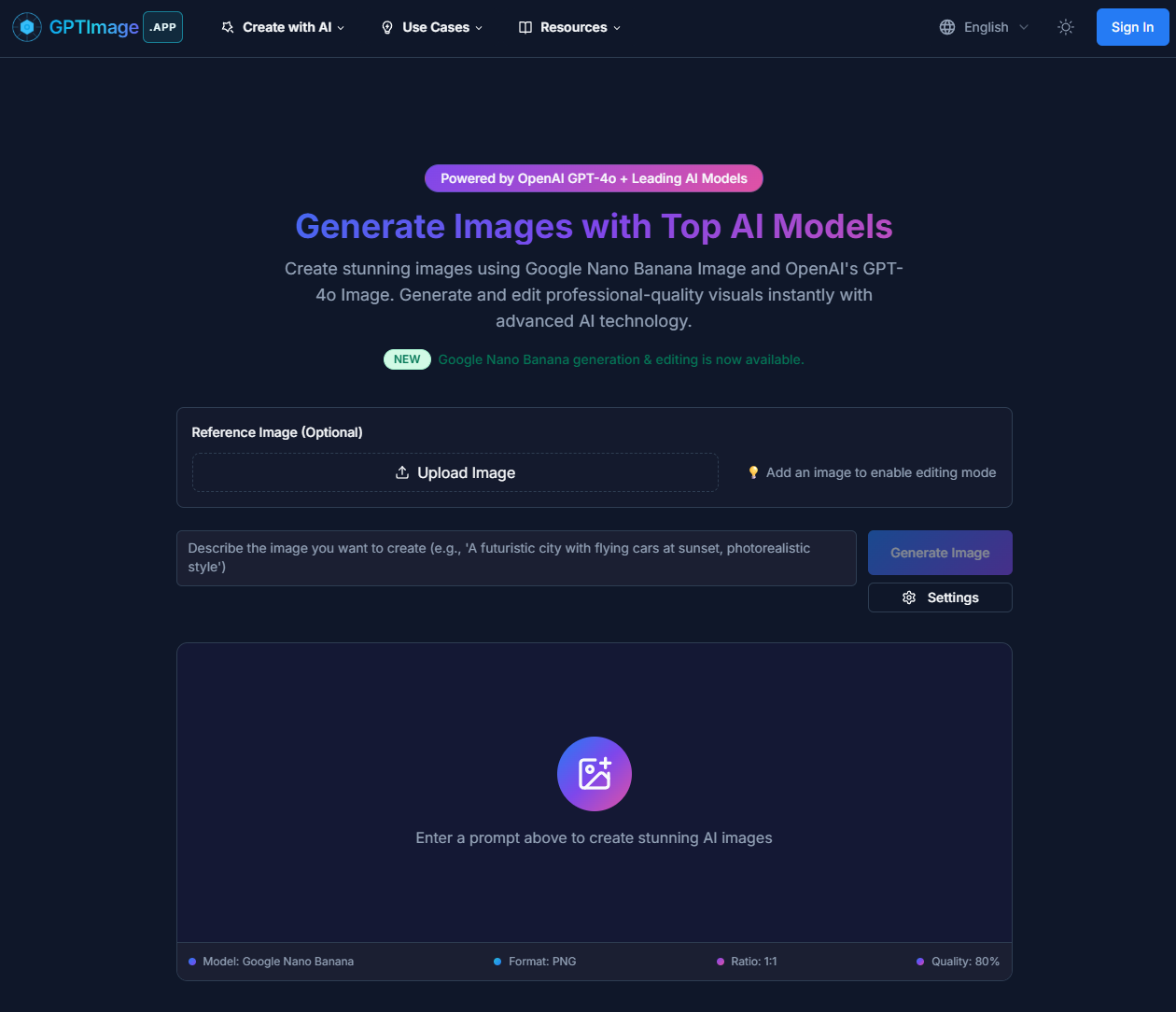 gptimage.app screenshot