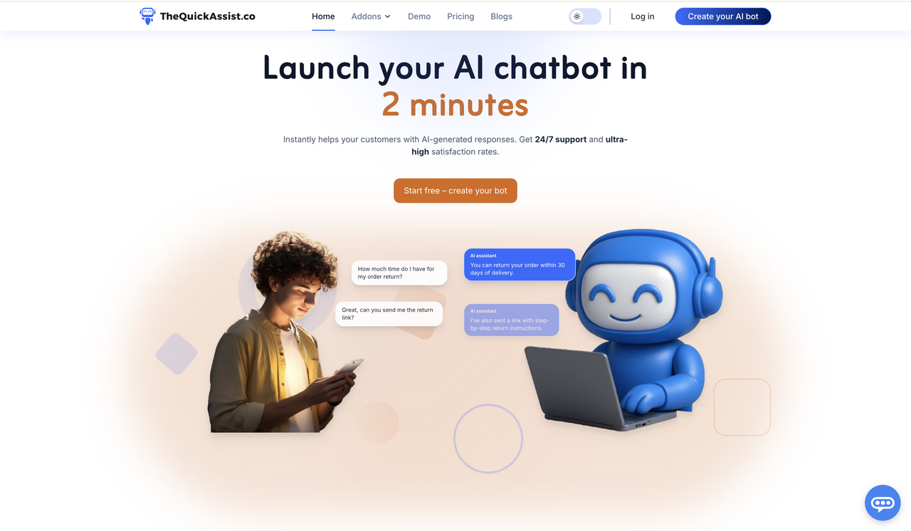 thequickassist.co screenshot