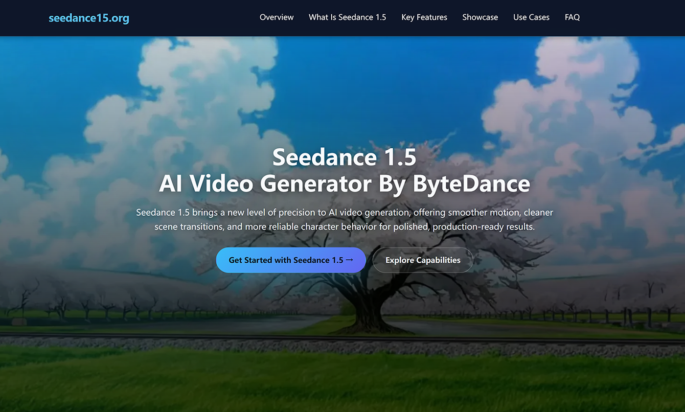 Seedance 1.5 AI Video screenshot