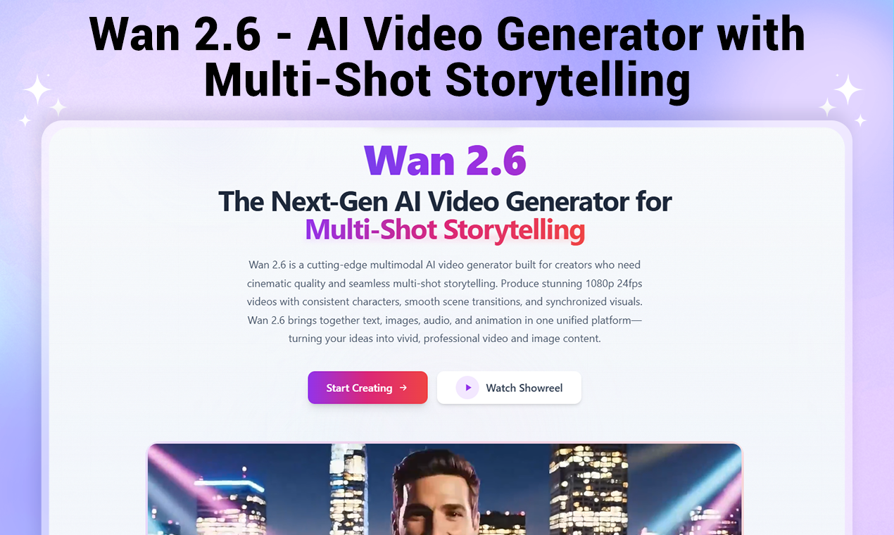 Wan 2.6 video screenshot