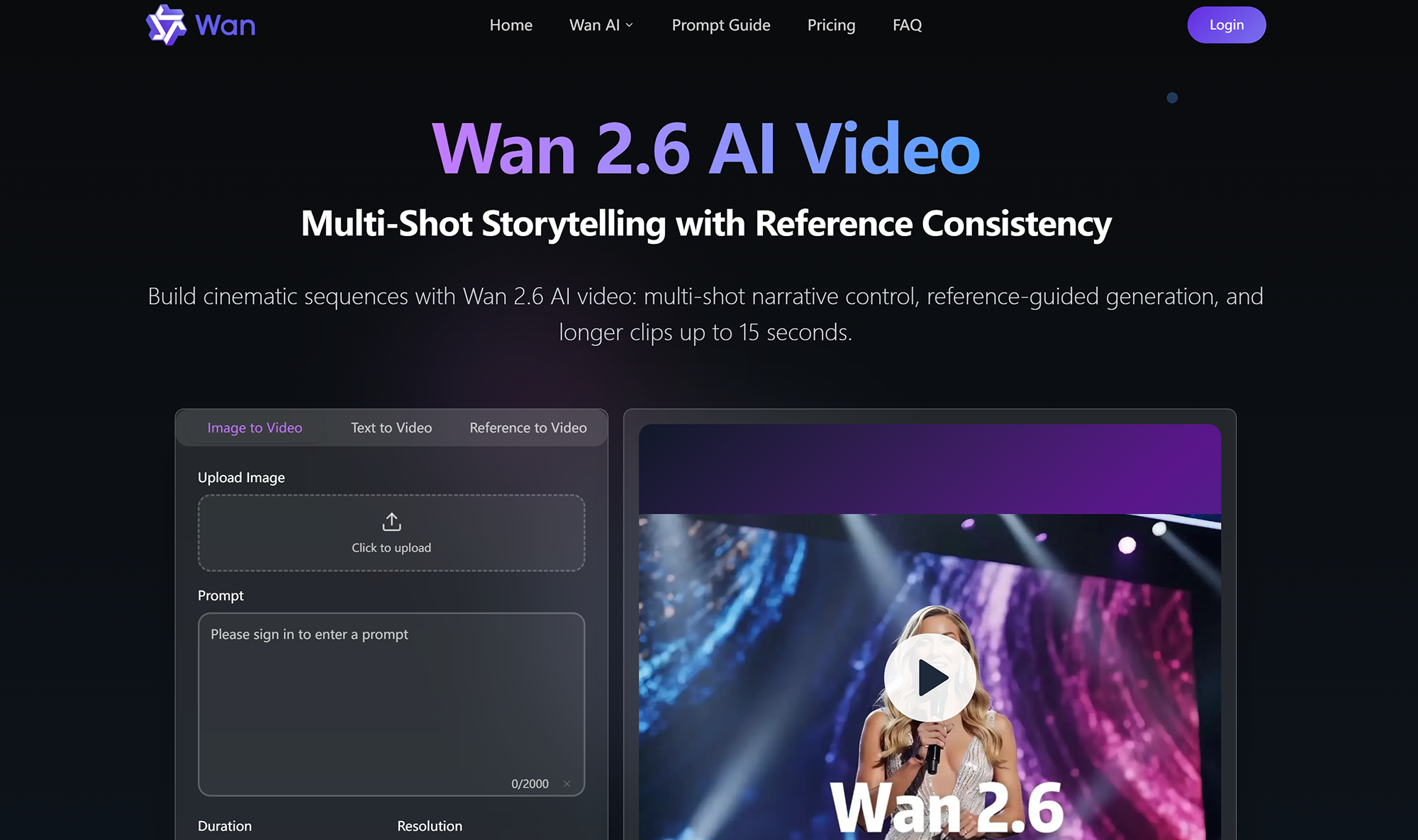 Wan 26 video screenshot