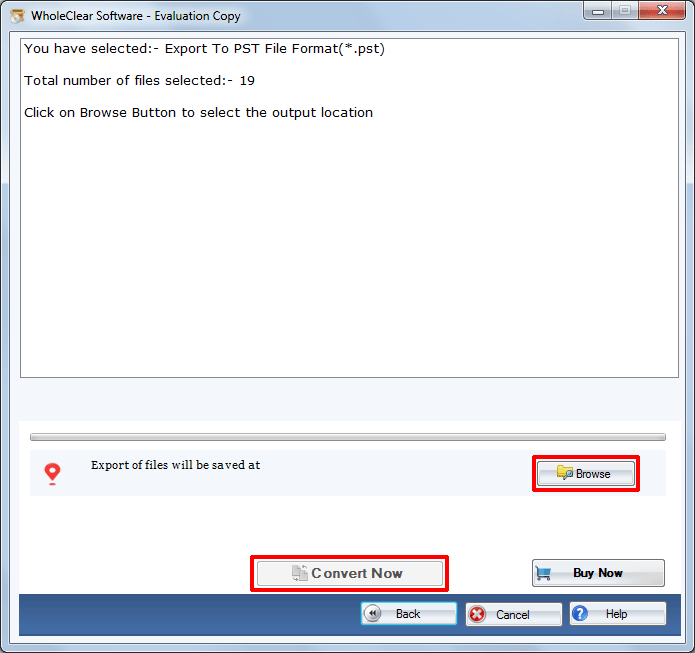 WholeClear EML to PST Converter