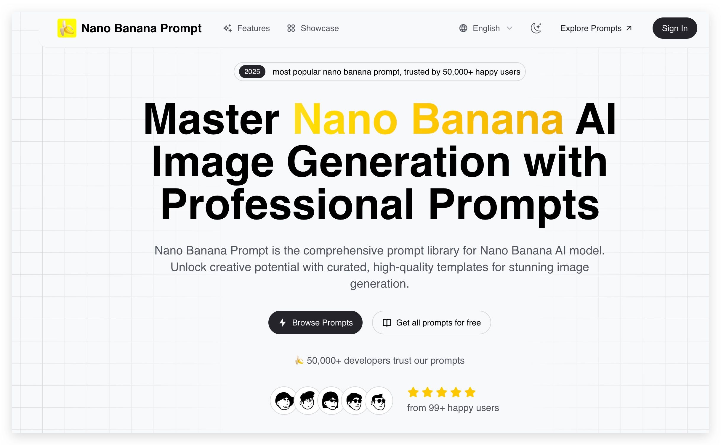Nano Banana Prompt screenshot