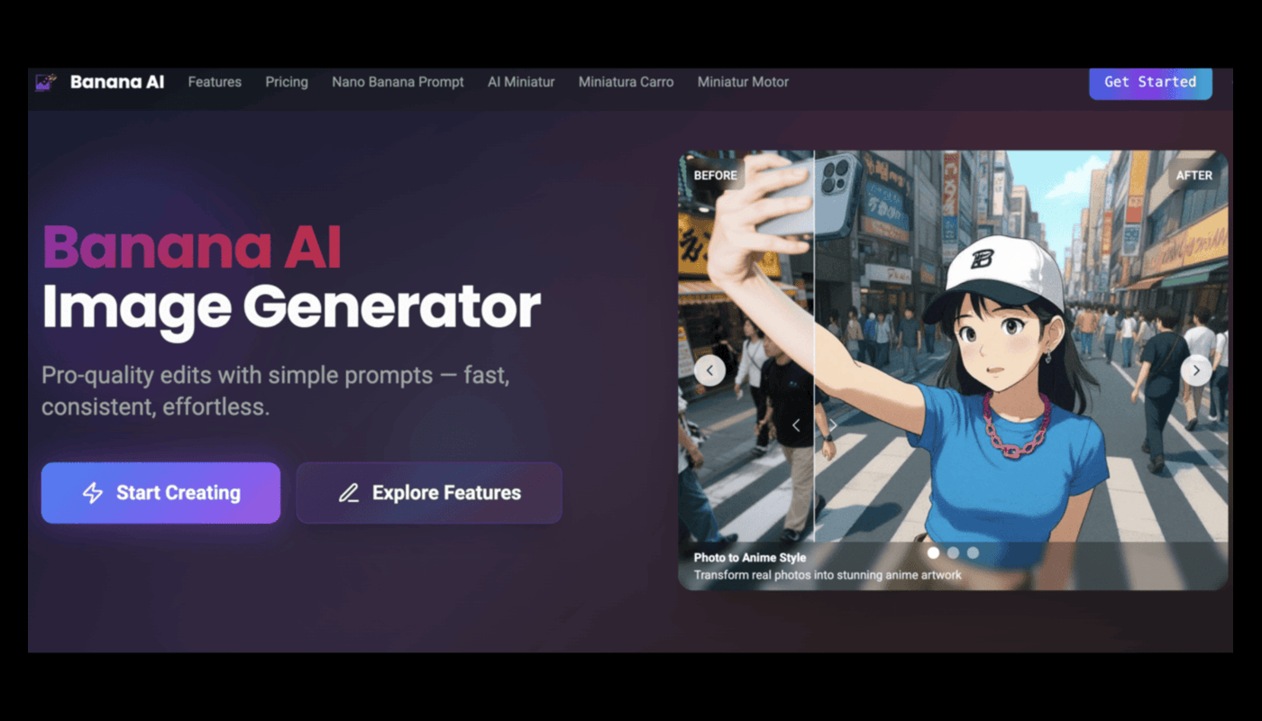 Banana AI screenshot