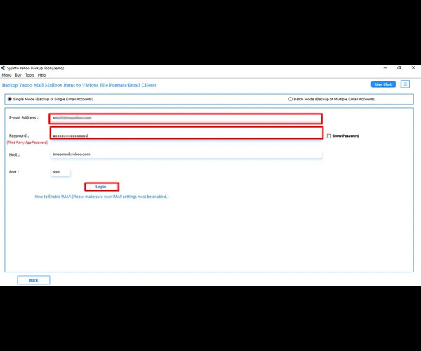 SysInfo Yahoo Mail to PDF Converter