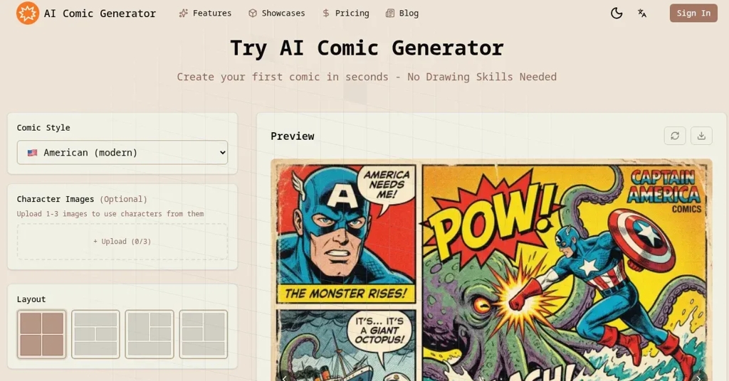 AI Comic Generator best screenshot