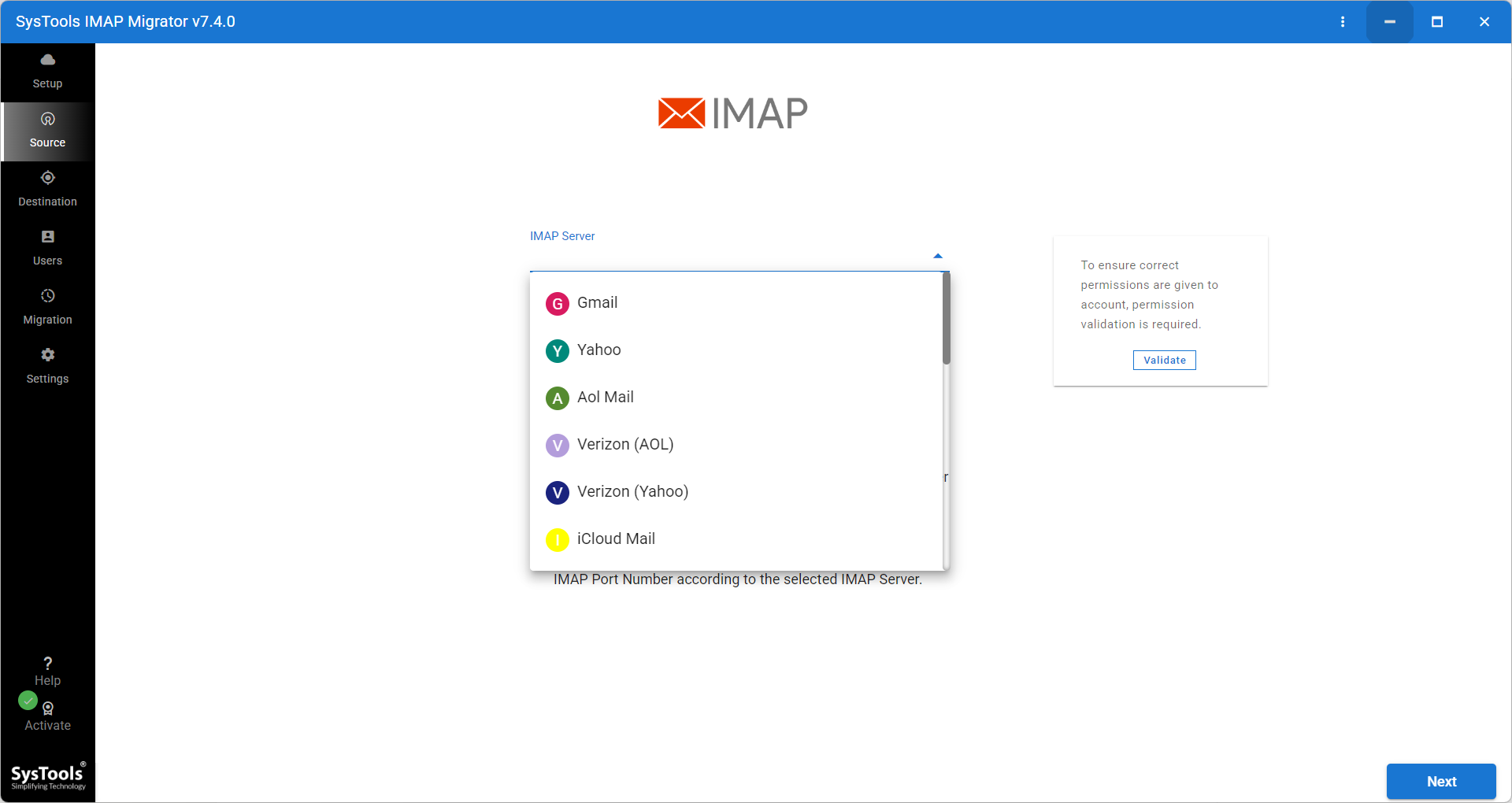 SysTools IMAP Migrator