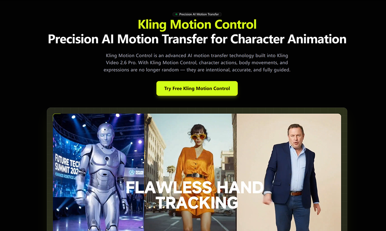 Kling Motion Control screenshot