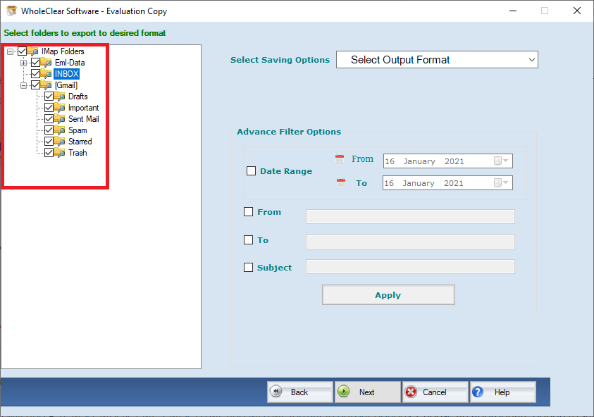 WholeClear Gmail Backup Software