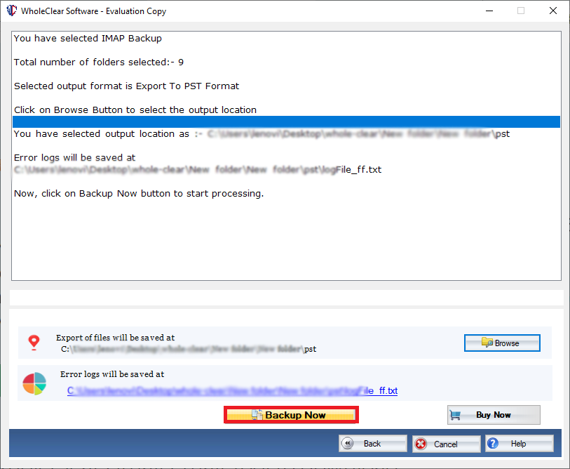 WholeClear Gmail Backup Software