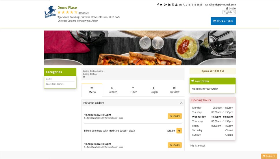 Online Food Ordering Software