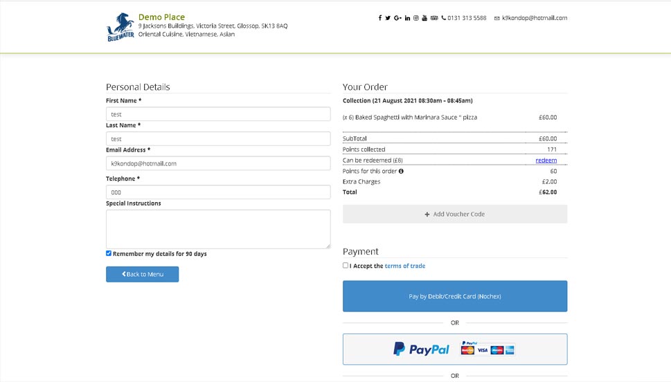 Online Food Ordering Software