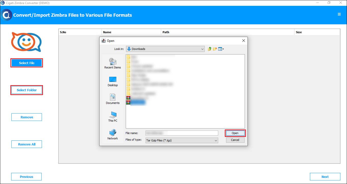 Cigati Zimbra Mail Converter