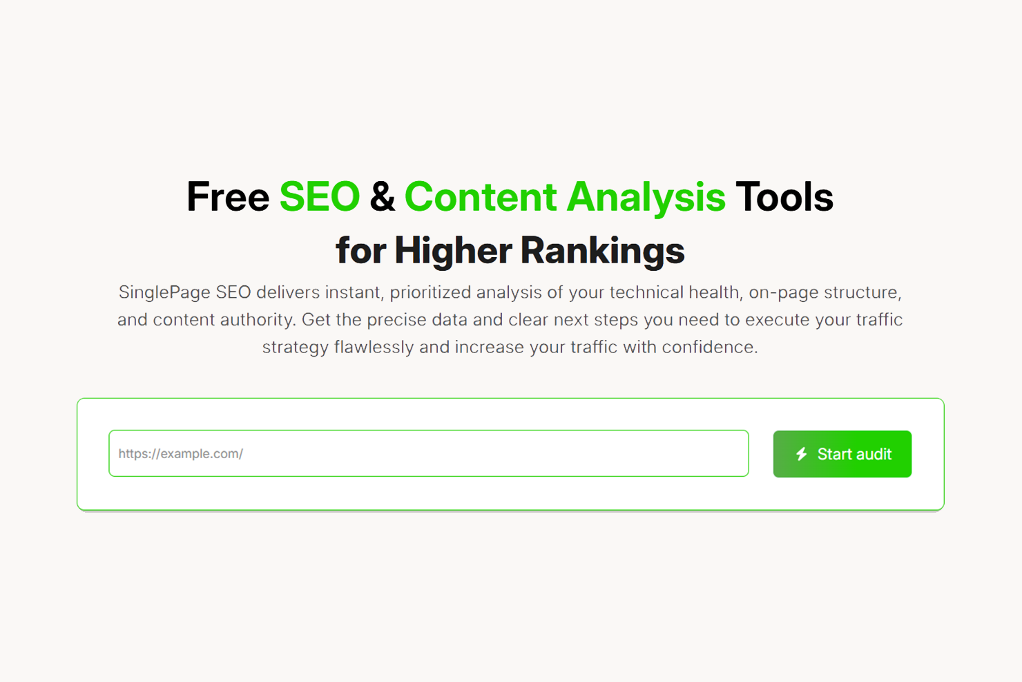 SinglePage SEO