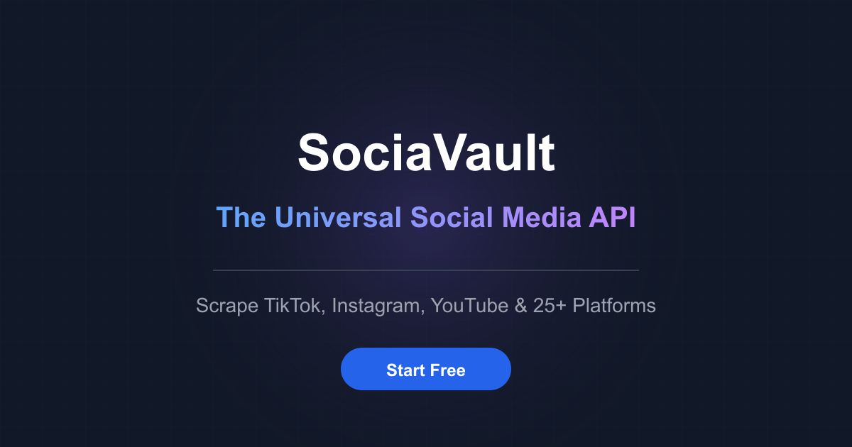 Sociavault screenshot