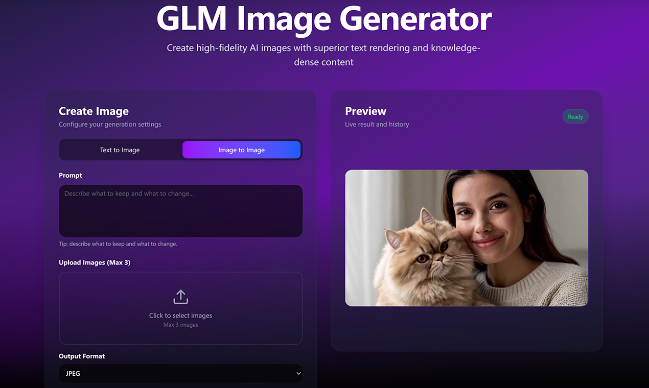 GLM Image AI screenshot