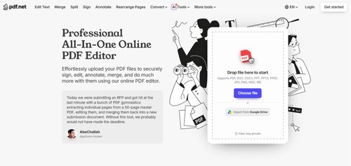 PDF.net screenshot