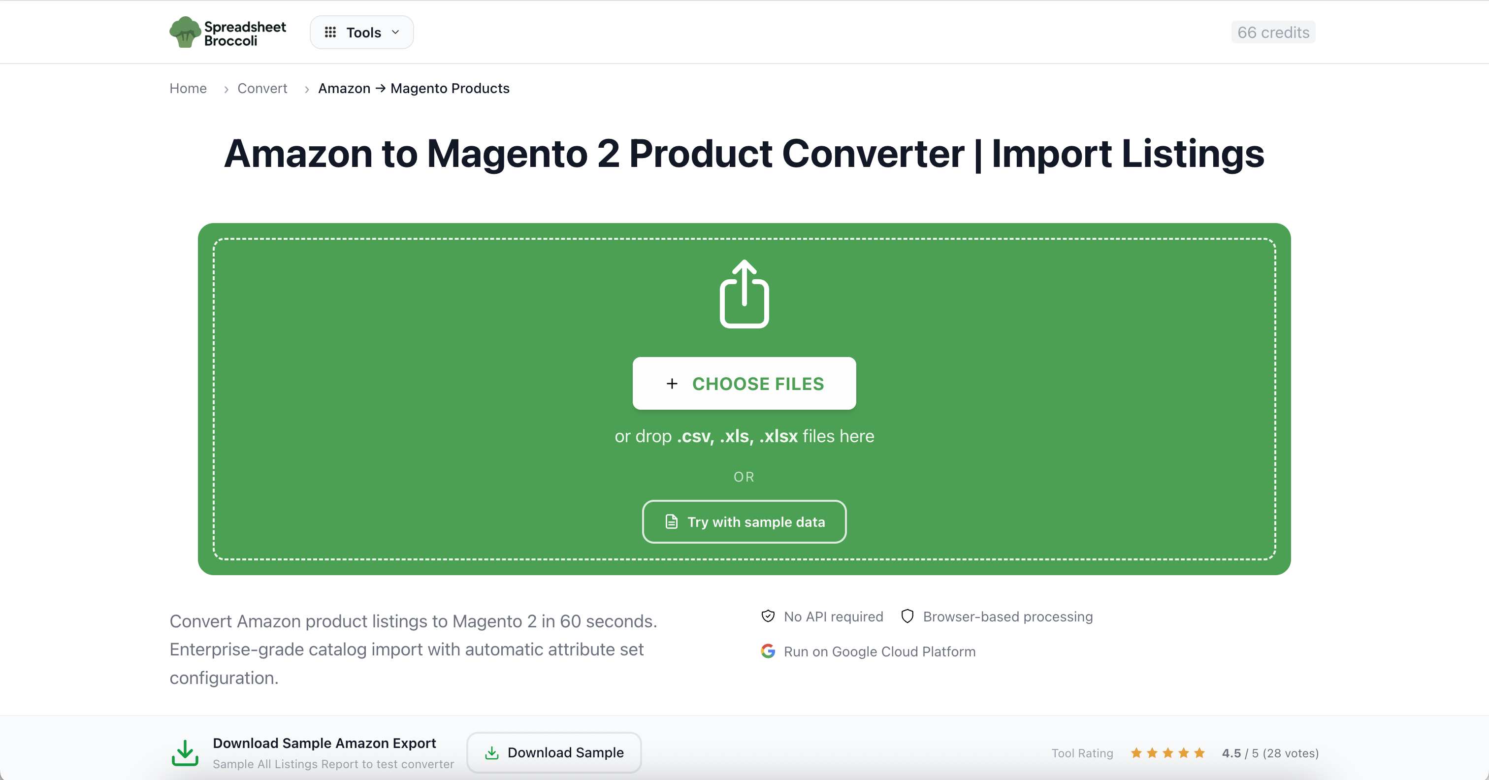 Tool page