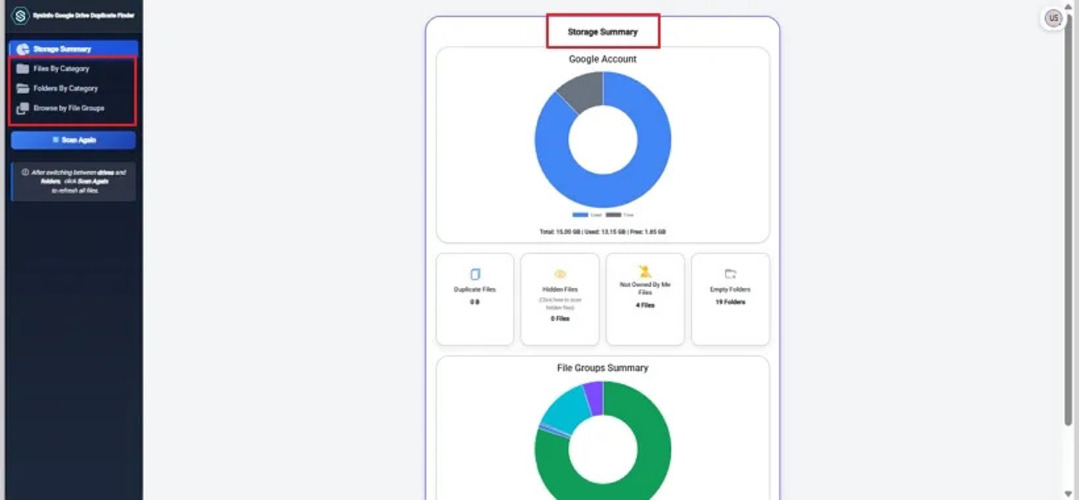 SysInfo Google Drive Duplicate Finder