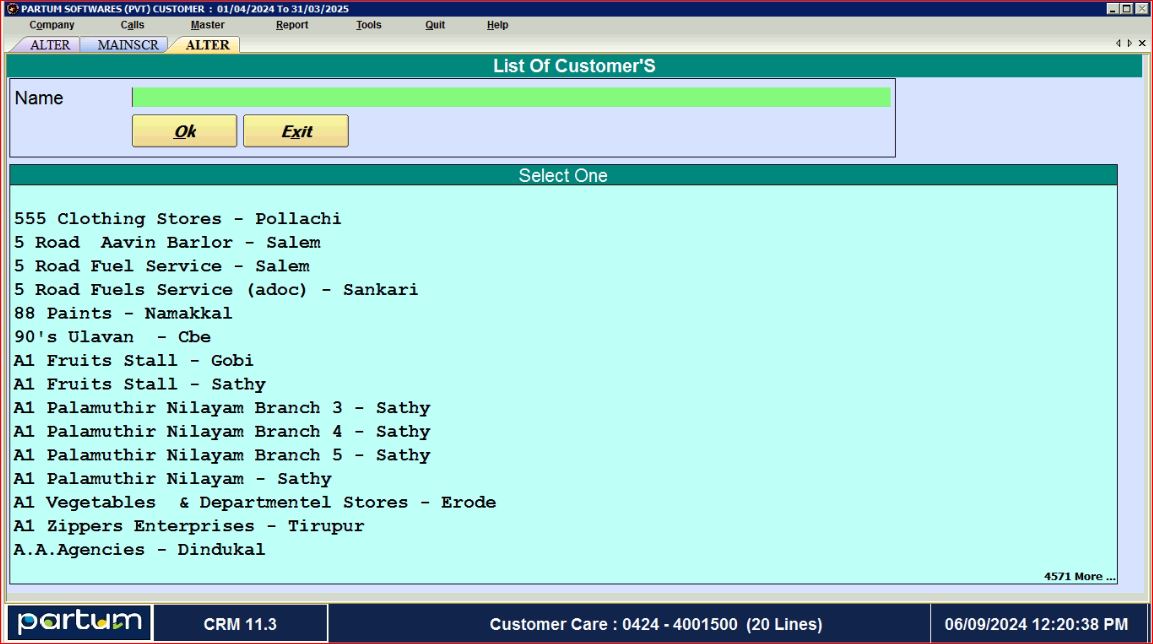 Partum CRM Software