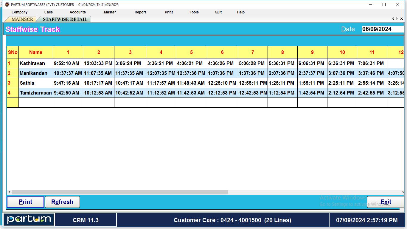Partum CRM Software