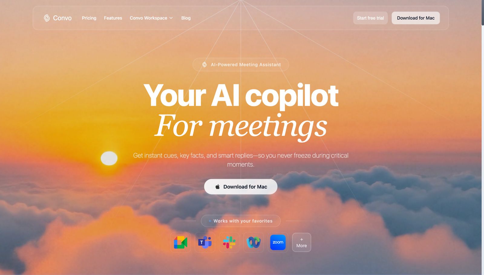 Convo Main Page