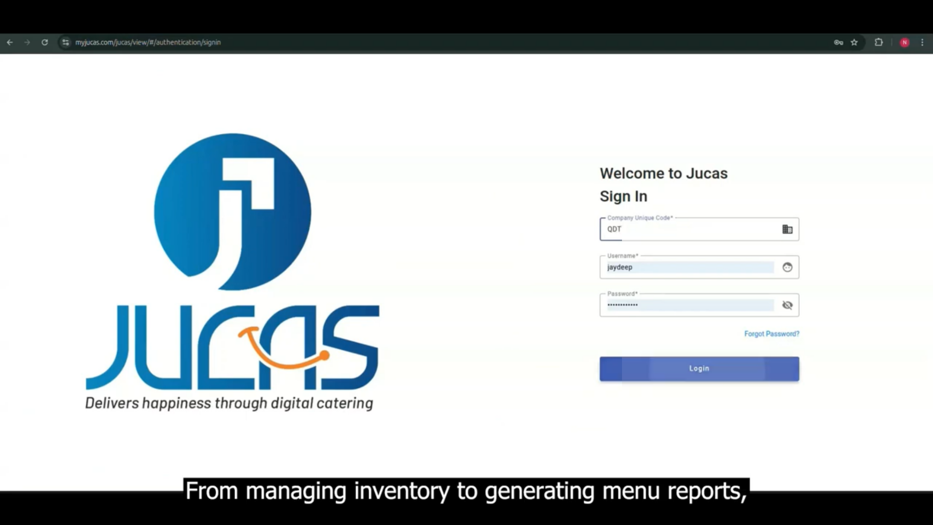 Jucas - Catering Software