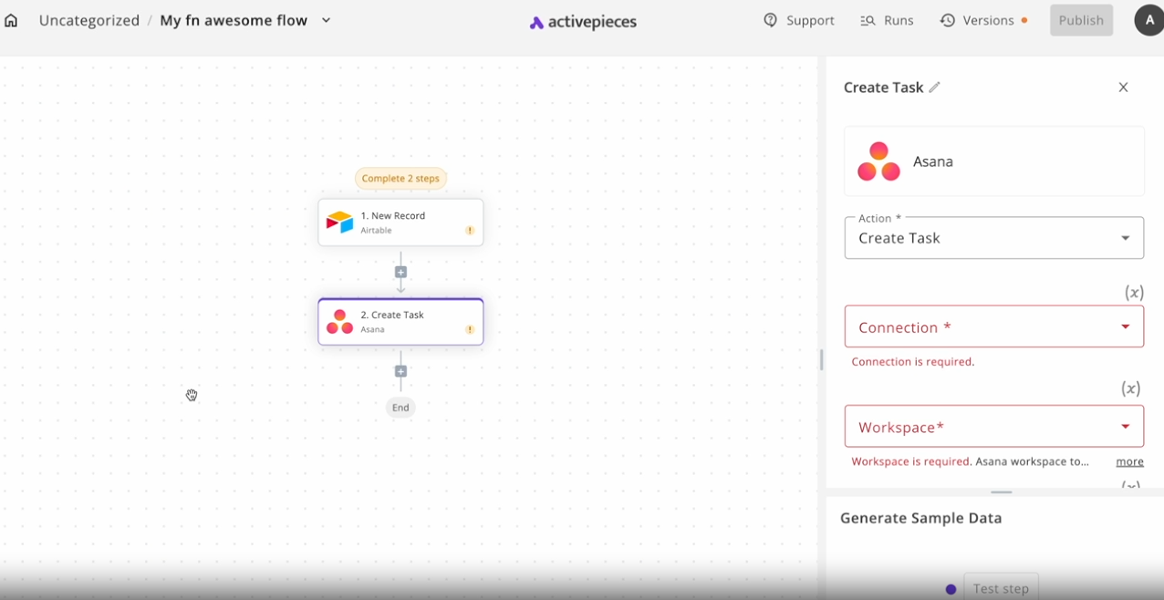 Activepieces screenshot
