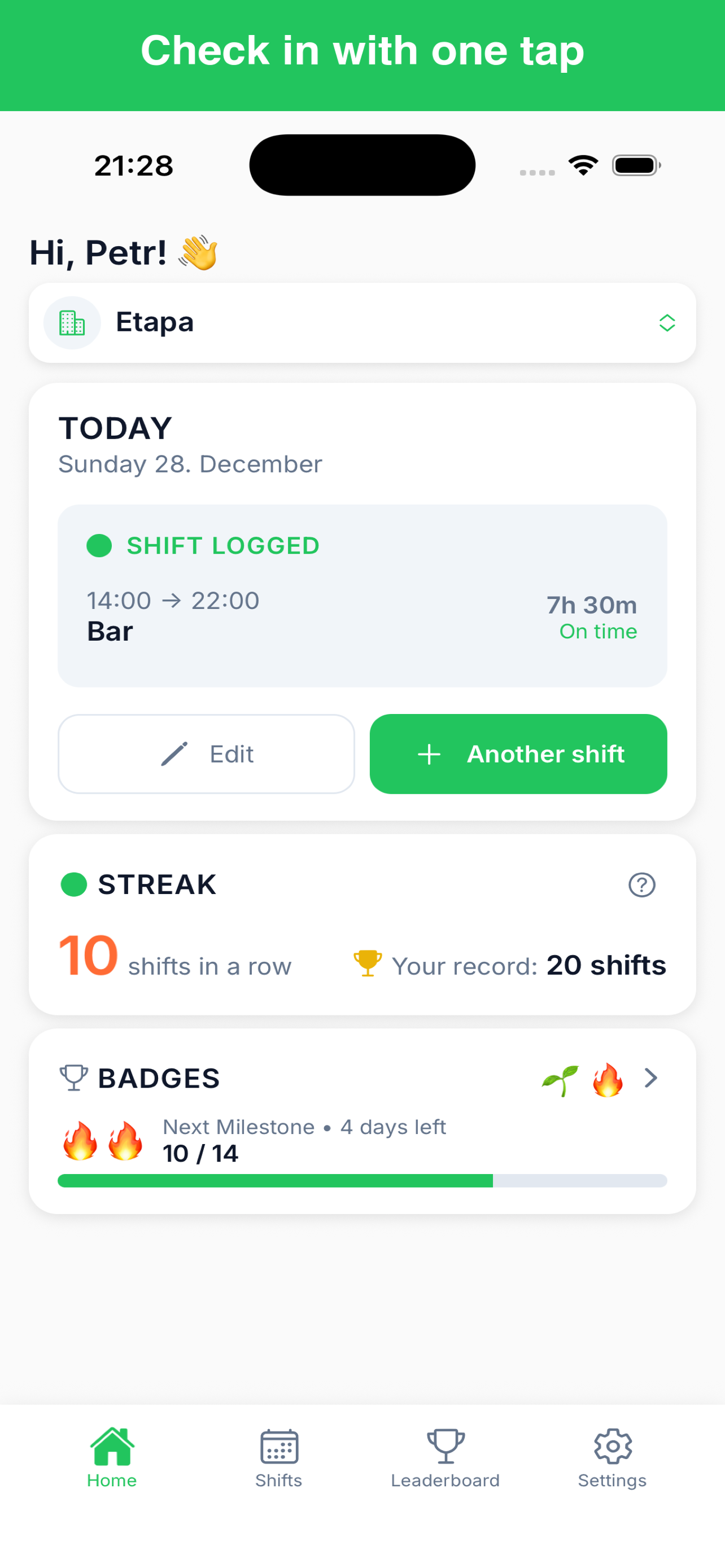ShiftStreak
