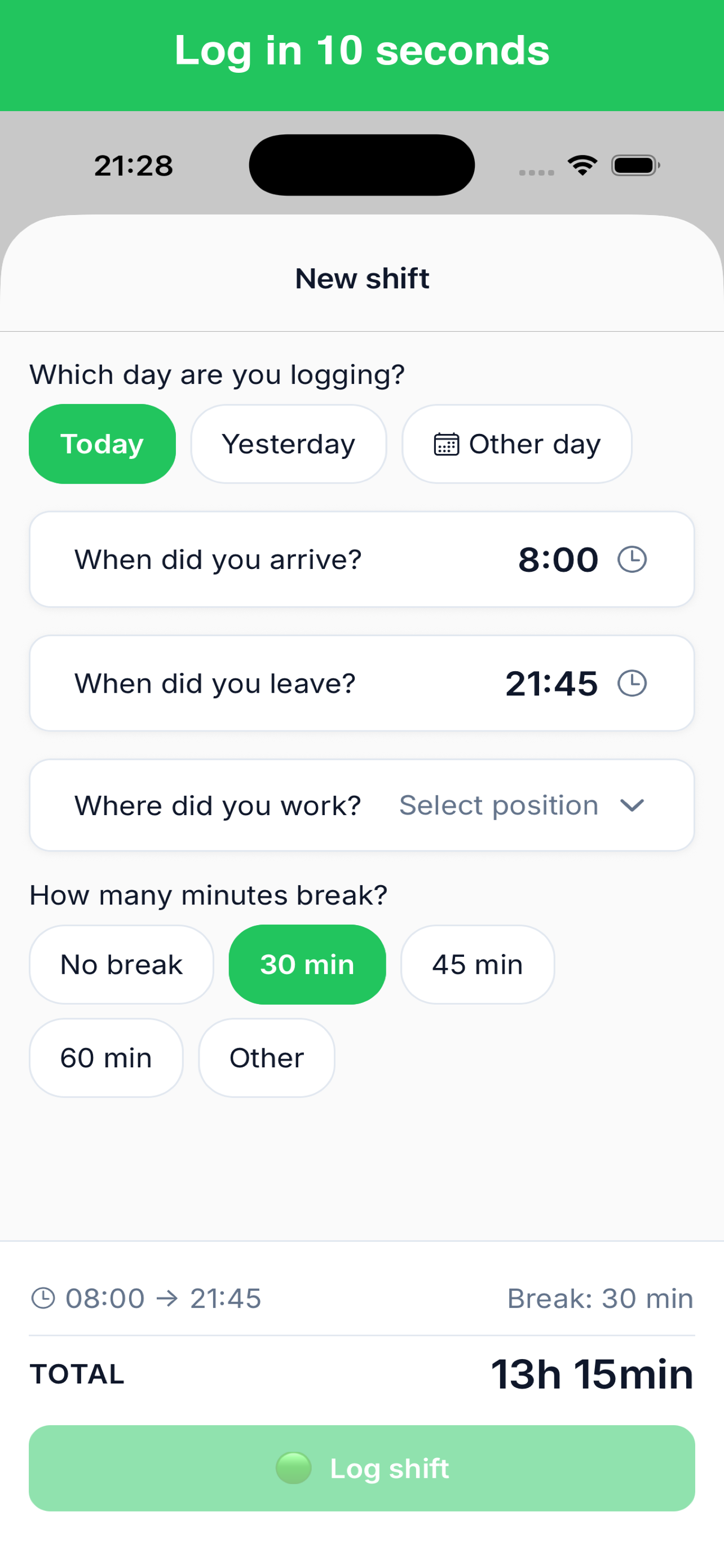 ShiftStreak