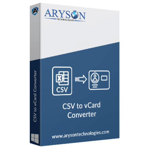Aryson CSV to vCard Converter screenshot