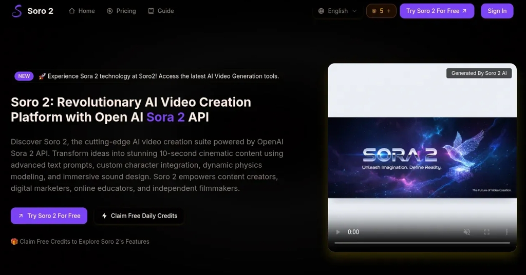 Soro 2 screenshot