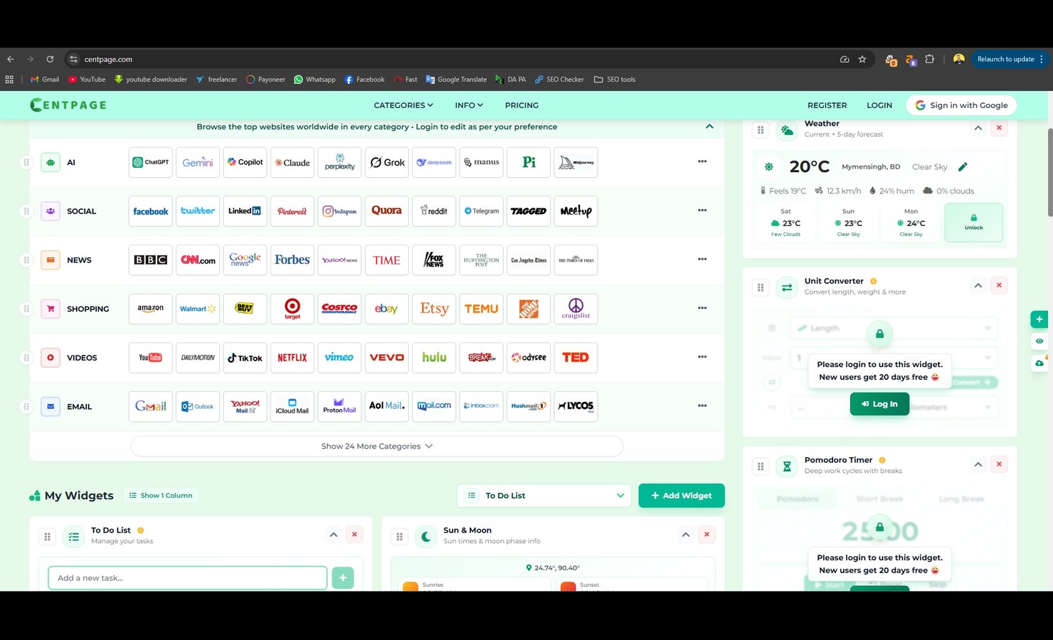 CentPage screenshot