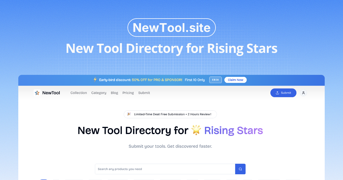 NewTool - Rising Star SaaS Directory