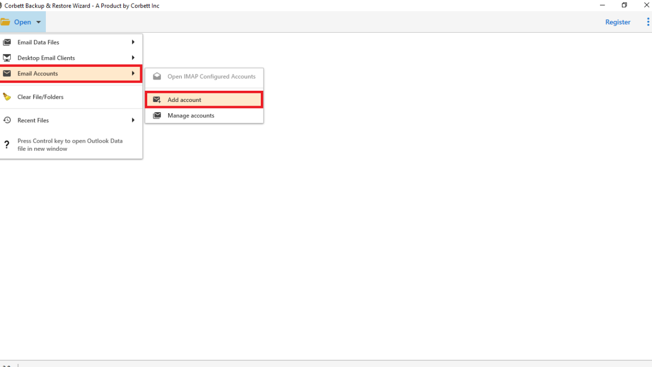 Corbett Email Backup Software