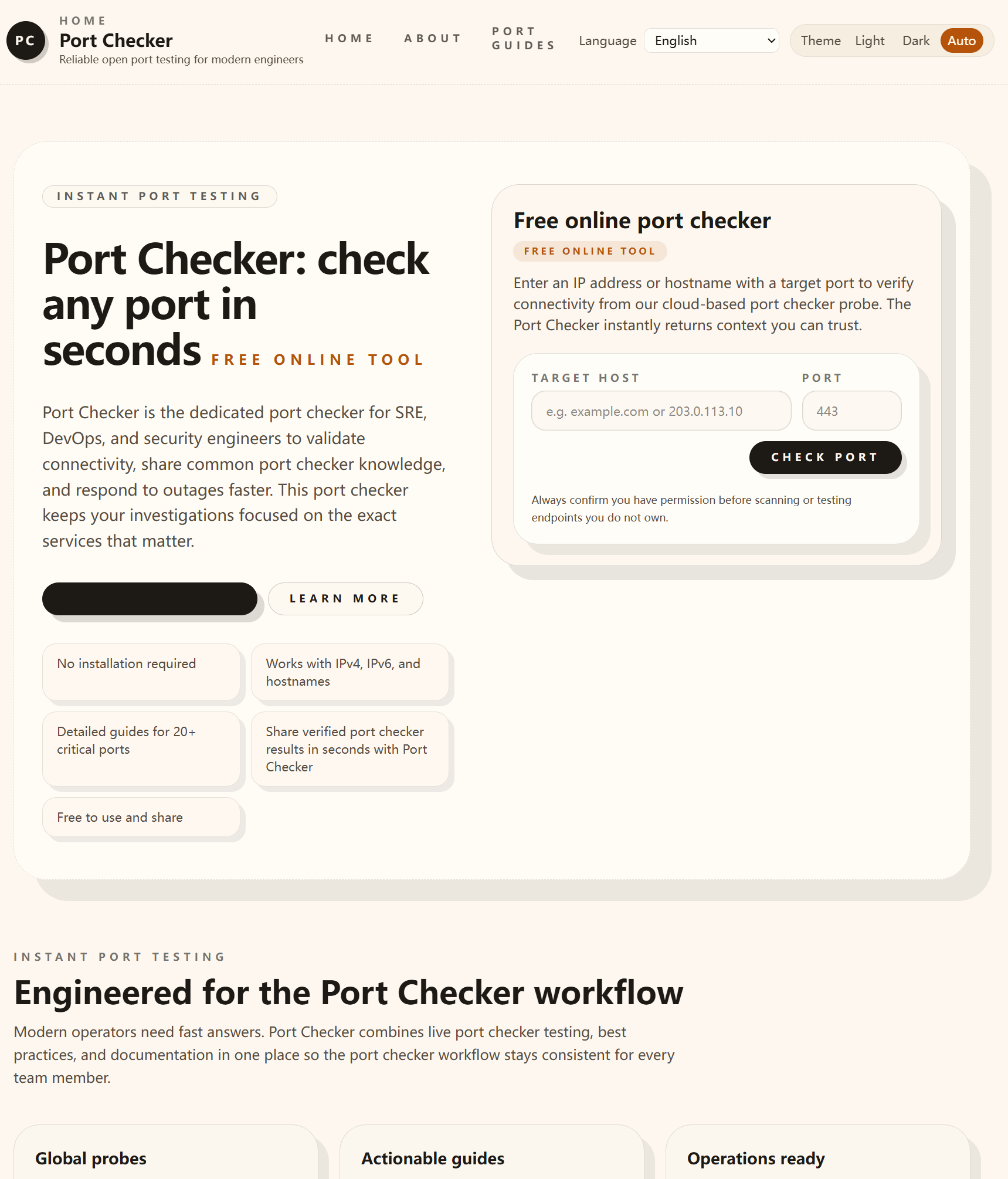 Port Chekcer screenshot