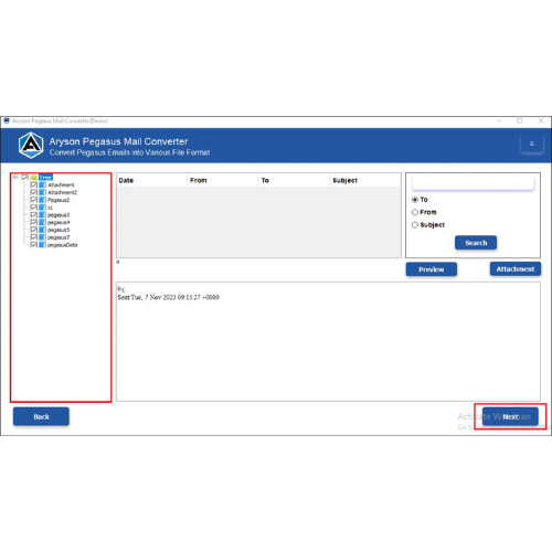 Aryson Pegasus Mail Converter