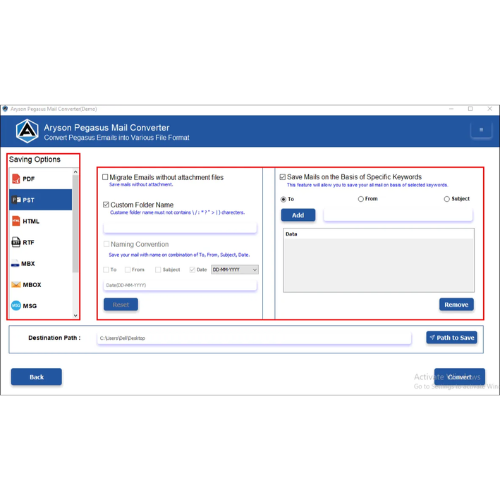 Aryson Pegasus Mail Converter