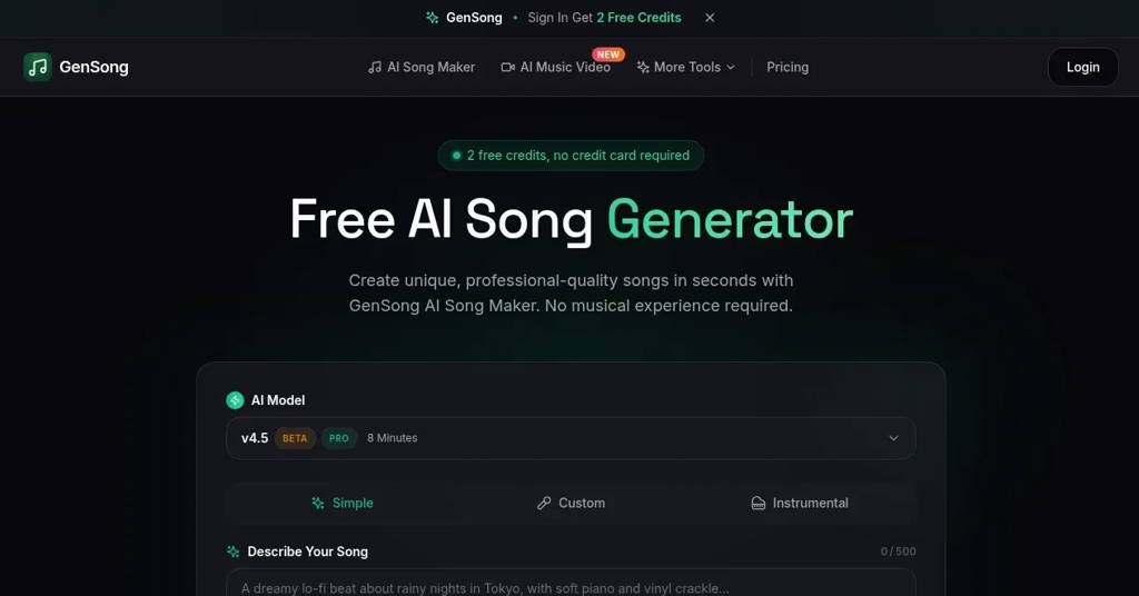 GenSong screenshot