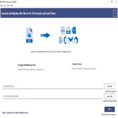 EML File Converter screenshot