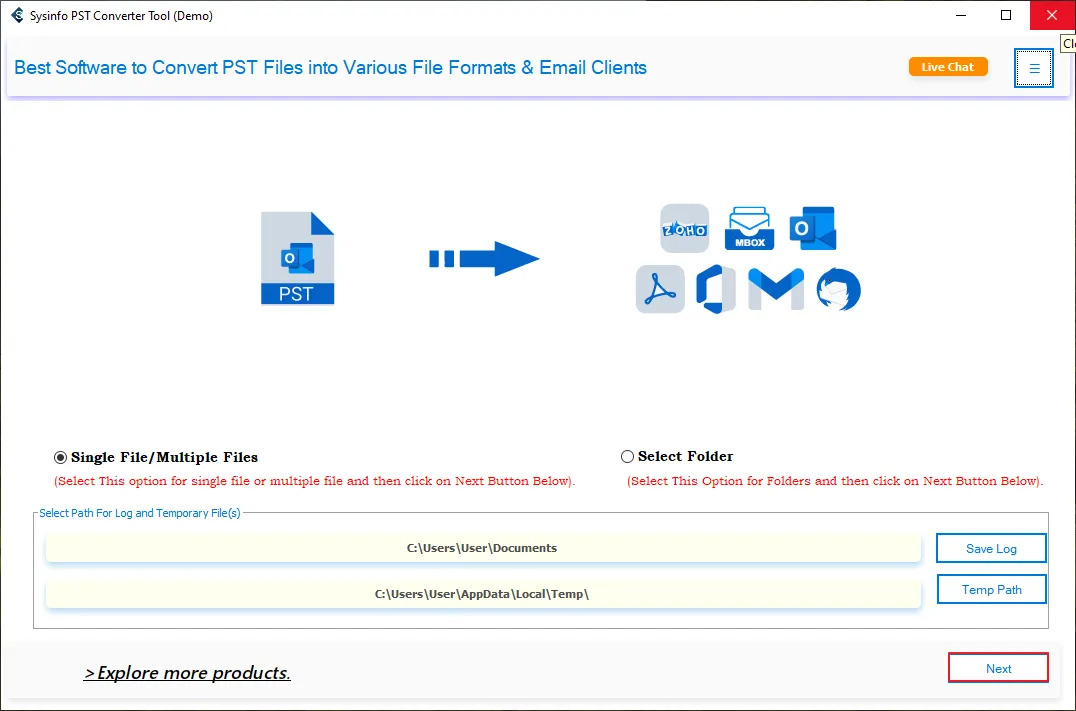 SysInfo PST to Gmail Migration Tool