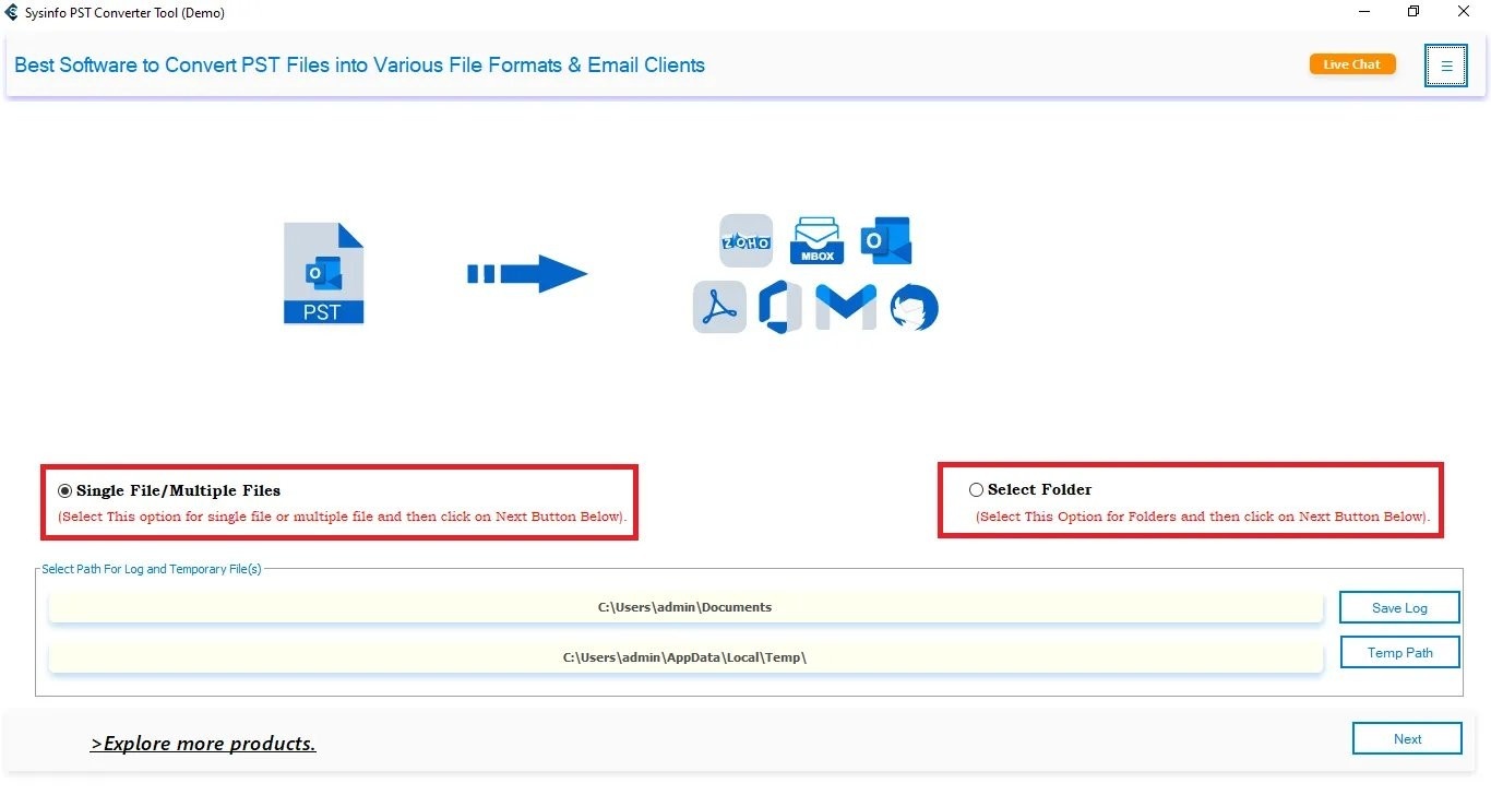 SysInfo PST Converter Tool
