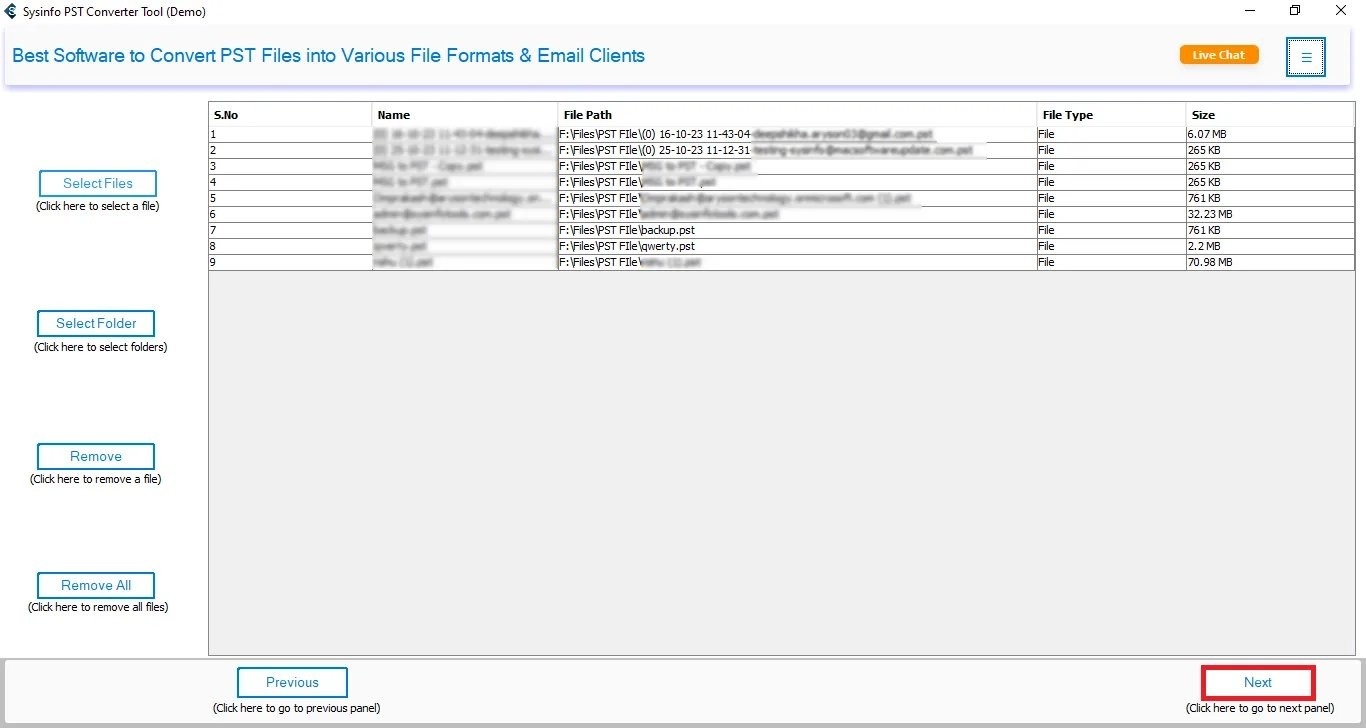 SysInfo PST Converter Tool