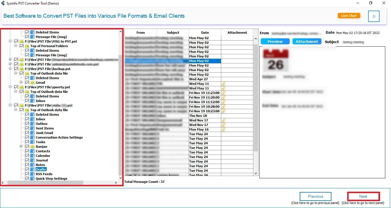 SysInfo PST Converter Tool