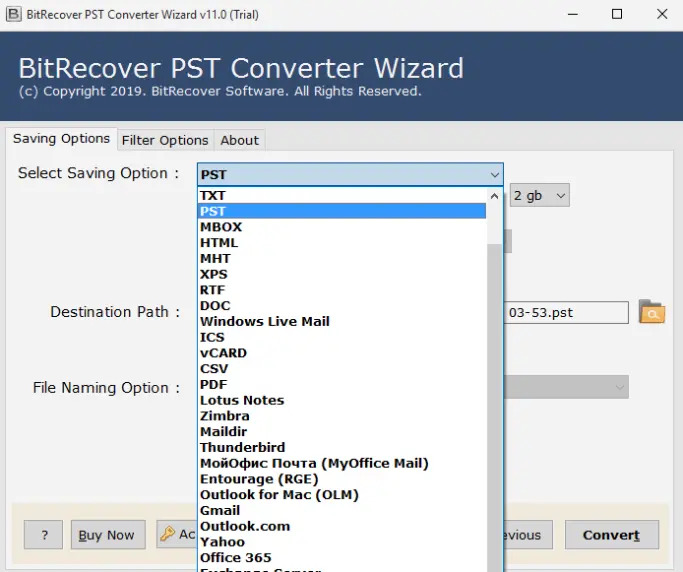 BitRecover PST Converter Wizard